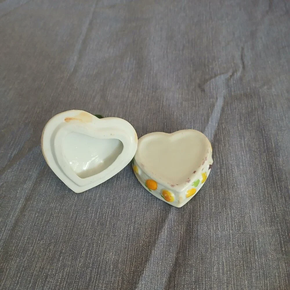 Heart shape Colorful Fruit Basket Trinket Box